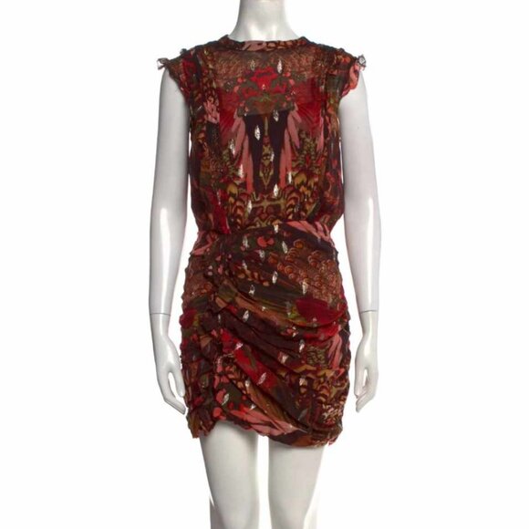 AllSaints Printed Mini Dress w/ Tags Size: M | US6, UK10 - Picture 1 of 2